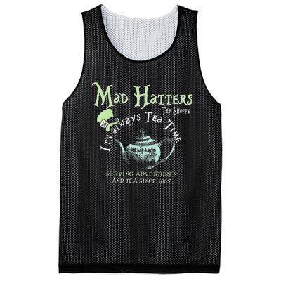 Mad Hatters Tea Shoppe ItS Always Tea Time Mesh Reversible Basketball Jersey Tank