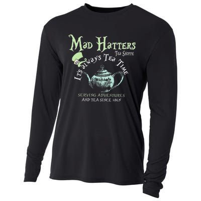 Mad Hatters Tea Shoppe ItS Always Tea Time Cooling Performance Long Sleeve Crew