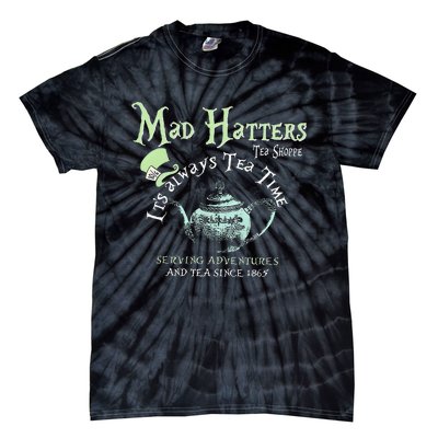 Mad Hatters Tea Shoppe ItS Always Tea Time Tie-Dye T-Shirt