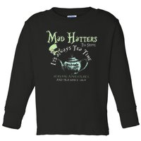 Mad Hatters Tea Shoppe ItS Always Tea Time Toddler Long Sleeve Shirt