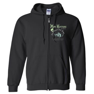 Mad Hatters Tea Shoppe ItS Always Tea Time Full Zip Hoodie