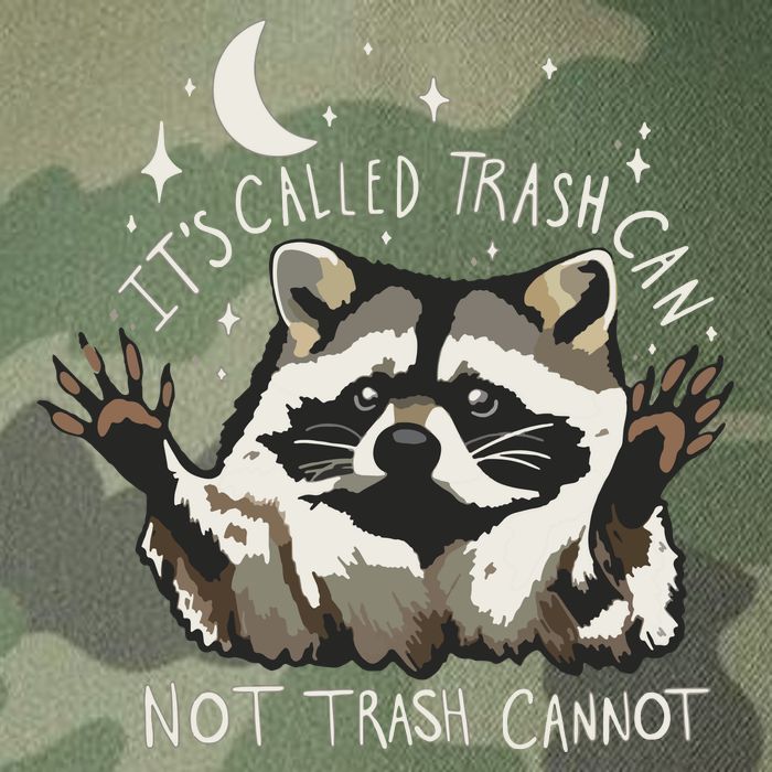 Meme Humor Trash Panda Quirky Unhinged Legacy Tie Dye Trucker Hat
