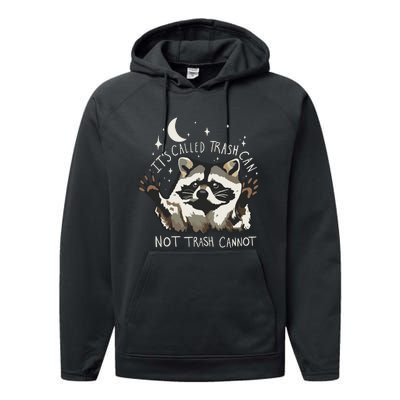 Meme Humor Trash Panda Quirky Unhinged Performance Fleece Hoodie