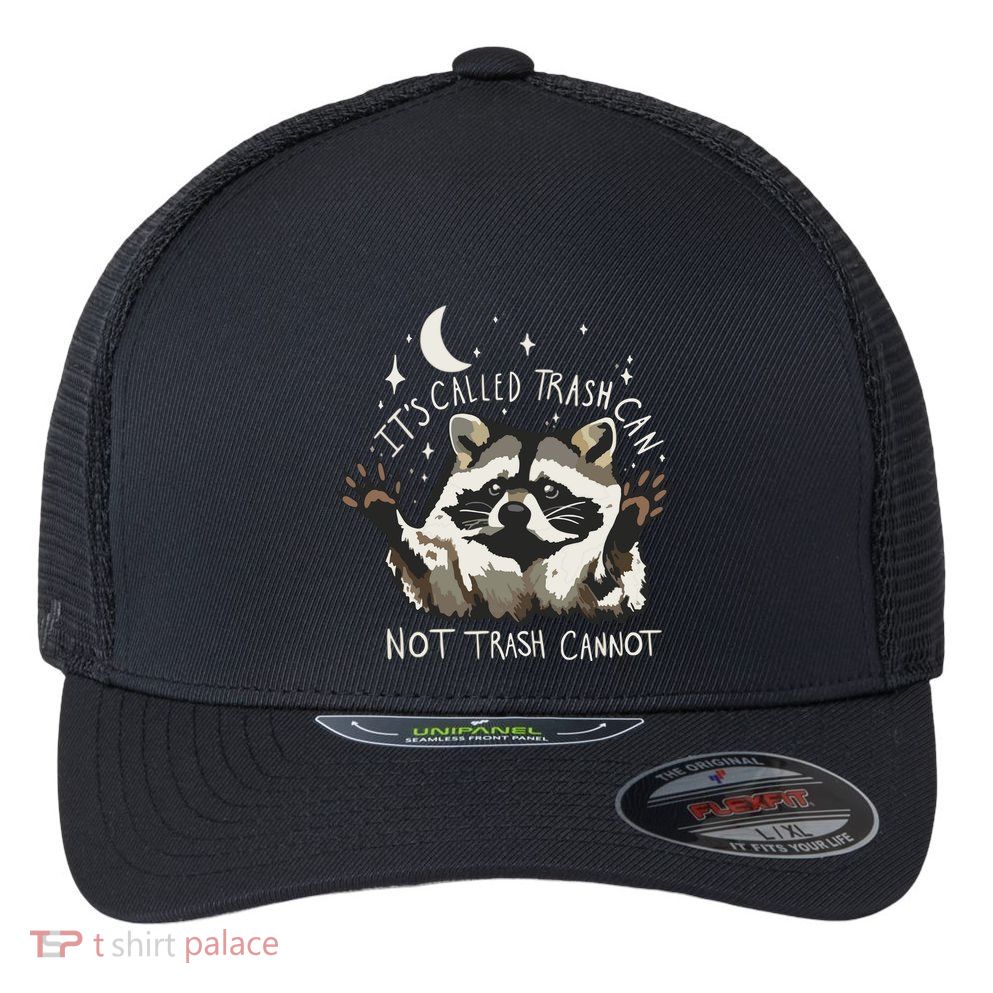 Meme Humor Trash Panda Quirky Unhinged Flexfit Unipanel Trucker Cap