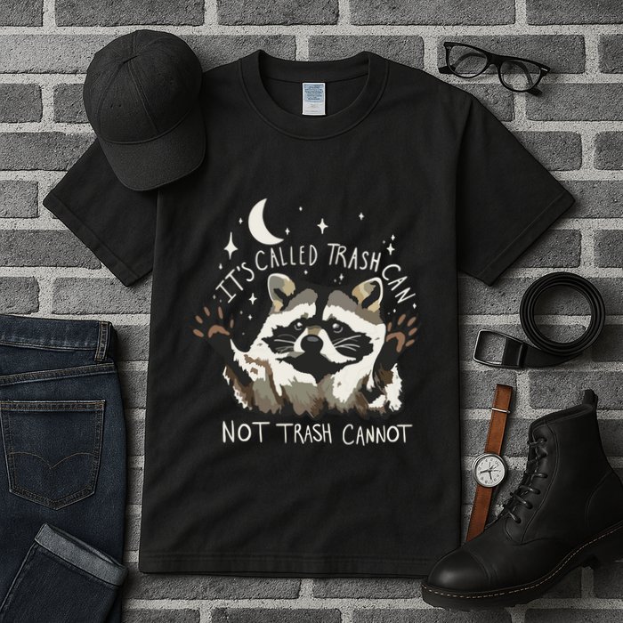 Meme Humor Trash Panda Quirky Unhinged Tall T-Shirt