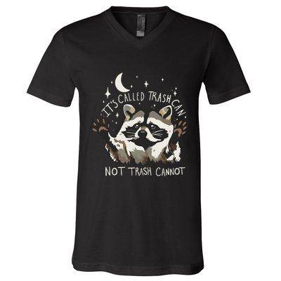 Meme Humor Trash Panda Quirky Unhinged V-Neck T-Shirt