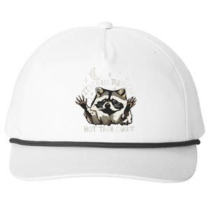 Meme Humor Trash Panda Quirky Unhinged Snapback Five-Panel Rope Hat