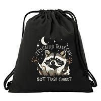 Meme Humor Trash Panda Quirky Unhinged Drawstring Bag