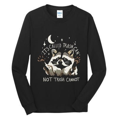 Meme Humor Trash Panda Quirky Unhinged Tall Long Sleeve T-Shirt