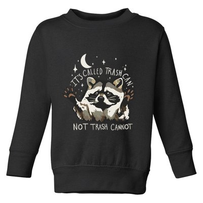 Meme Humor Trash Panda Quirky Unhinged Toddler Sweatshirt