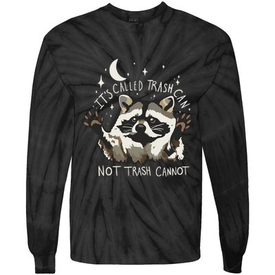 Meme Humor Trash Panda Quirky Unhinged Tie-Dye Long Sleeve Shirt