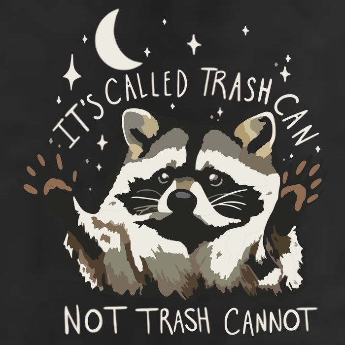 Meme Humor Trash Panda Quirky Unhinged Golf Towel
