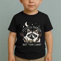 Meme Humor Trash Panda Quirky Unhinged Toddler T-Shirt