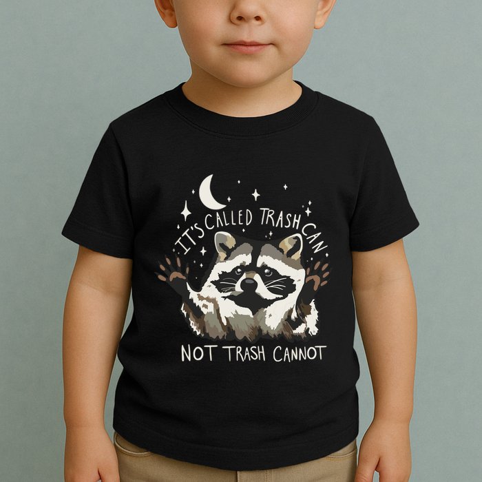 Meme Humor Trash Panda Quirky Unhinged Toddler T-Shirt