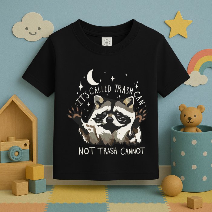 Meme Humor Trash Panda Quirky Unhinged Toddler T-Shirt