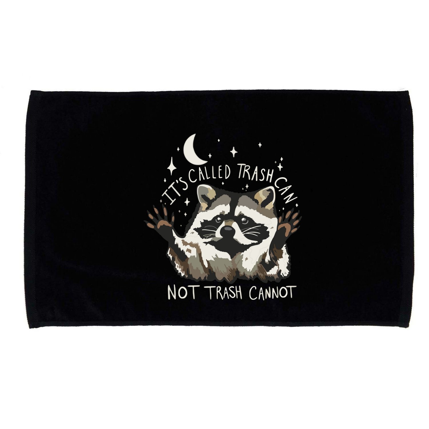 Meme Humor Trash Panda Quirky Unhinged Microfiber Hand Towel