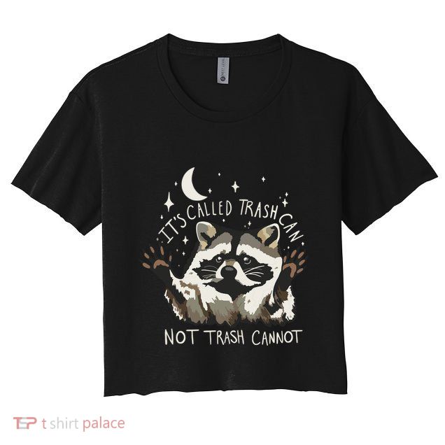 Meme Humor Trash Panda Quirky Unhinged Crop Top