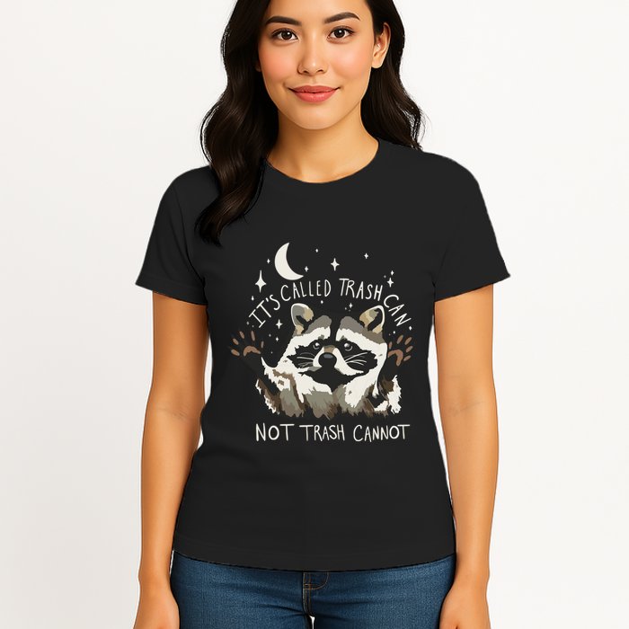 Meme Humor Trash Panda Quirky Unhinged Womens T-Shirt