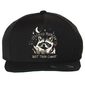 Meme Humor Trash Panda Quirky Unhinged Wool Snapback Cap