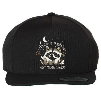 Meme Humor Trash Panda Quirky Unhinged Wool Snapback Cap