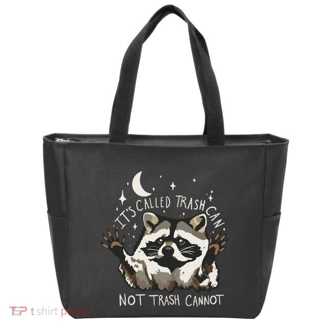 Meme Humor Trash Panda Quirky Unhinged Zip Tote Bag