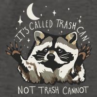 Meme Humor Trash Panda Quirky Unhinged Vector Backpack