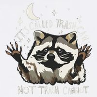 Meme Humor Trash Panda Quirky Unhinged Garment-Dyed Sweatshirt