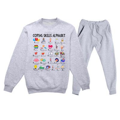 Mental Health Tie Clothing Counselor Premium Crewneck Sweatsuit Set