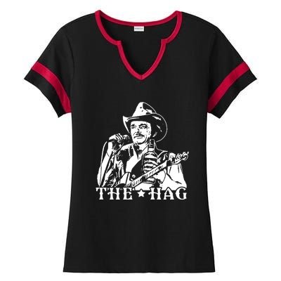 Merle Haggard The Hag Ladies Halftime Notch Neck Tee