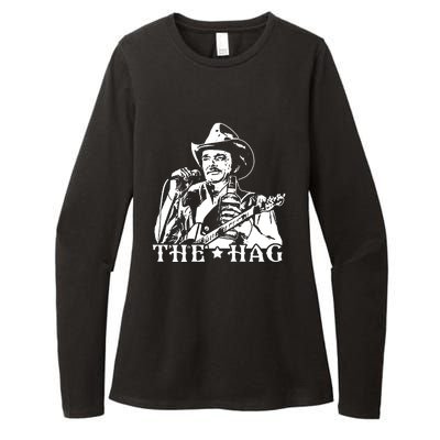 Merle Haggard The Hag Womens CVC Long Sleeve Shirt