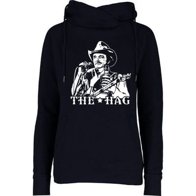 Merle Haggard The Hag Womens Funnel Neck Pullover Hood