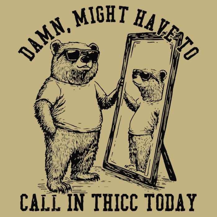 Might Have to Call In Thicc Today on back Mousepad