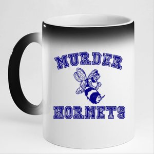 Murder Hornets Team 11oz Black Color Changing Mug