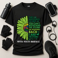 Mental Health They Whispered To Her Awareness Cooling Performance Crew T-Shirt