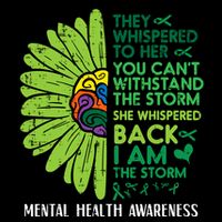 Mental Health They Whispered To Her Awareness Cooling Performance Crew T-Shirt