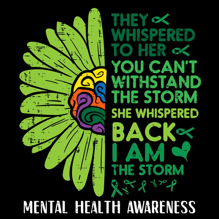 Mental Health They Whispered To Her Awareness Cooling Performance Crew T-Shirt