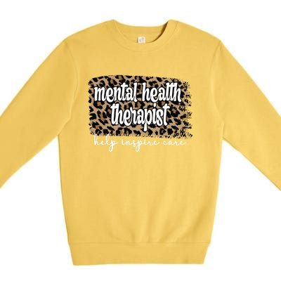 Mental Health Therapist Tal Health Therapy Gift Premium Crewneck Sweatshirt