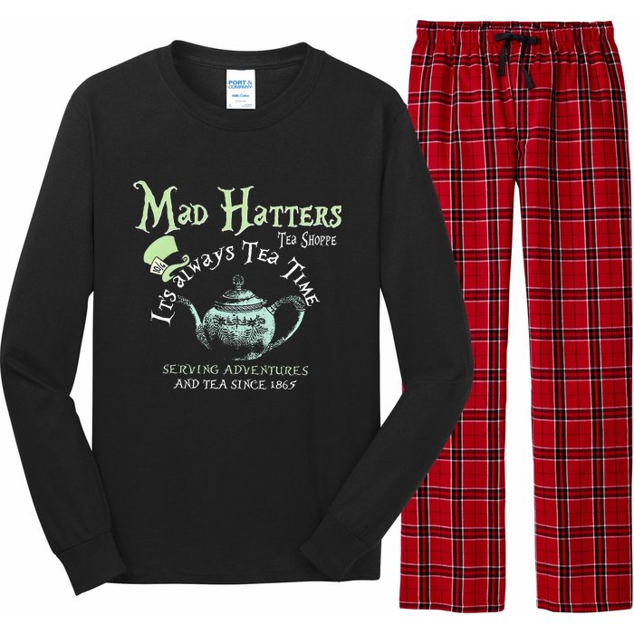 Mad Hatters Tea Shoppe ItS Always Tea Time Long Sleeve Pajama Set