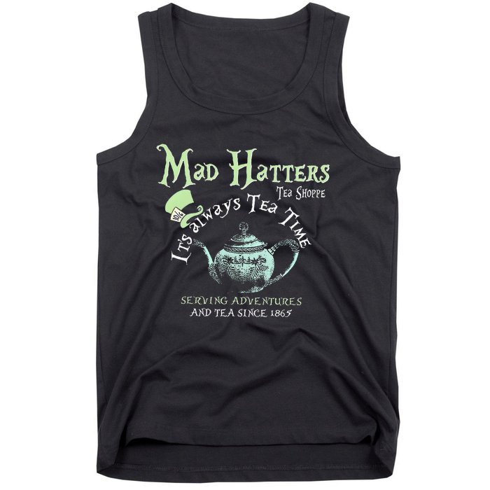 Mad Hatters Tea Shoppe ItS Always Tea Time Tank Top