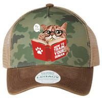 Meow How To Train Your Human Funny Cat Legacy Tie Dye Trucker Hat