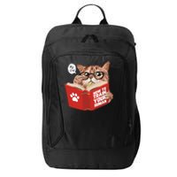 Meow How To Train Your Human Funny Cat City Backpack