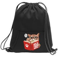 Meow How To Train Your Human Funny Cat Sweatshirt Cinch Pack Bag