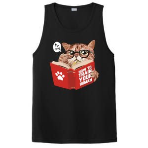 Meow How To Train Your Human Funny Cat PosiCharge Competitor Tank