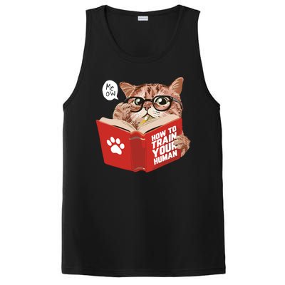 Meow How To Train Your Human Funny Cat PosiCharge Competitor Tank