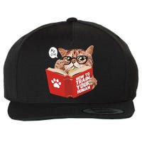 Meow How To Train Your Human Funny Cat Wool Snapback Cap
