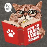 Meow How To Train Your Human Funny Cat Cotton Canvas Backpack