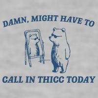 Might Have To Call In Thicc Today Ladies PosiCharge Tri-Blend Wicking Tank