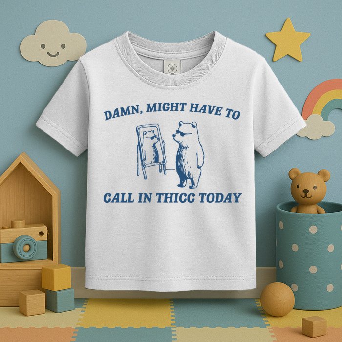 Might Have To Call In Thicc Today Toddler T-Shirt