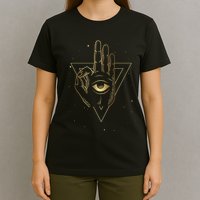 Meditation Hand Third Eye With Boho Style T-Shirt