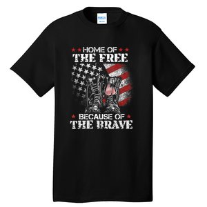 Memorial Honor The Fallen Veteran Support Tall T-Shirt